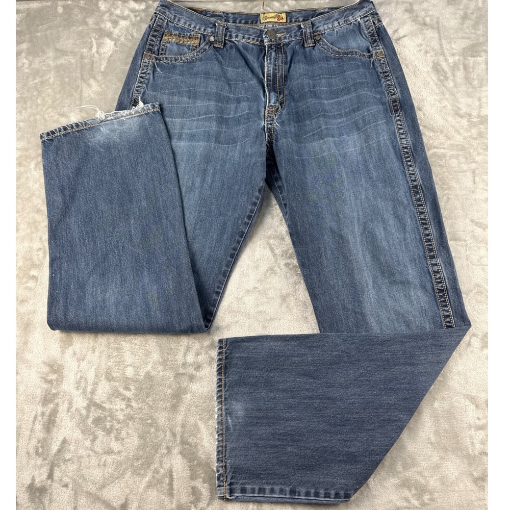 Wrangler Jeans Mens 38x36 20X No. 33 Blue Relaxed Straight Medium Wash EUC